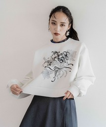 Flowerシシュウスウェット(HARE)