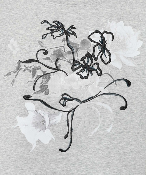 HARE(ハレ)の「Flowerシシュウスウェット(HARE)(スウェット・レディース・ブラック/ホワイト/レッド/グレー/ブラック系その他/グレー系その他・FREE)」の13枚目の写真