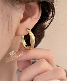【446625】ディストーションオーバルリングピアス(RZ)