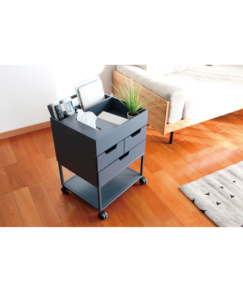 『オシャレな家具を探すならオトワリバース！』ジャーナルスタンダードファニチャー jounal standard Furniture 収納BOX 廃番品 希少 センターテーブル ブラウン リビング家具 中古品 WEB限定》RSP_WAGON_1 キャスター付き ワゴン（家具）｜journal
