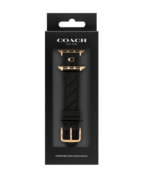 COACH(コーチ)の「【COACH】 コーチ APPLE WATCHストラップ(デジタル腕時計・レディース・ピンク/ブラック・FREE)」の4枚目の写真