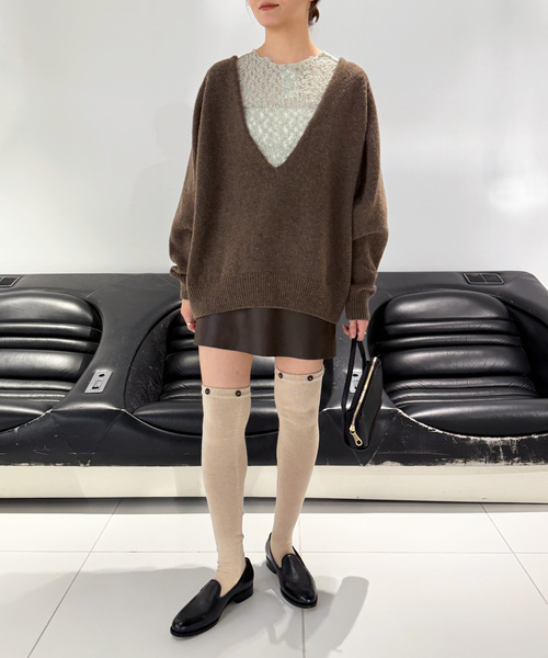 EDIT. FOR LULU（エディットフォールル）の「【BASERANGE/ベースレンジ】MAIN KENRU LONG SLEEVE TEE（Tシャツ/カットソー・レディース・グリーン・SMALL）」の10枚目の写真