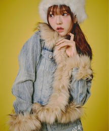 GALFY | GALFY-ぎゃるちゃんファーデニムJKT(デニムジャケット)