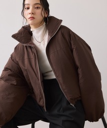 VIS | 【WEB限定】軽くてあたたかいパディングショートボリューム中綿ブルゾン(ブルゾン)