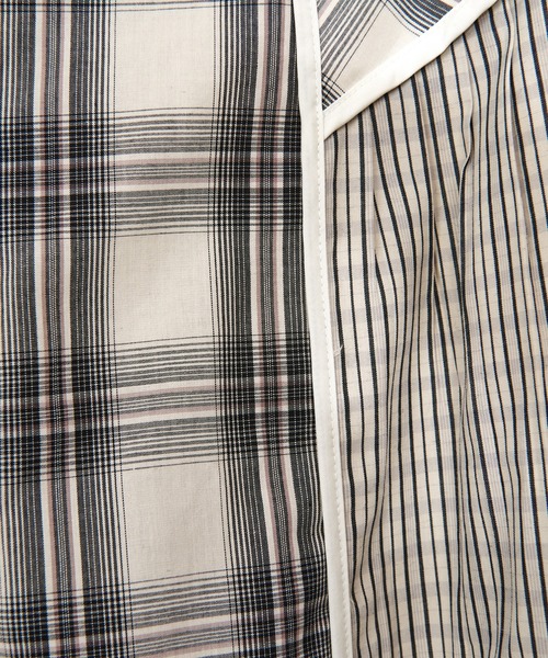 AULA AILA(アウラアイラ)の「【セットアップ着用可】チェックコンビネーションワイドパンツ(その他パンツ・レディース・オフホワイト/ブラック/ライトブルー・0/1)」の12枚目の写真