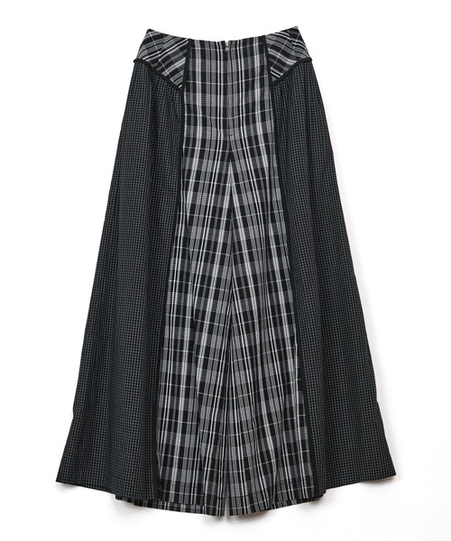 AULA AILA(アウラアイラ)の「【セットアップ着用可】チェックコンビネーションワイドパンツ(その他パンツ・レディース・オフホワイト/ブラック/ライトブルー・0/1)」の16枚目の写真