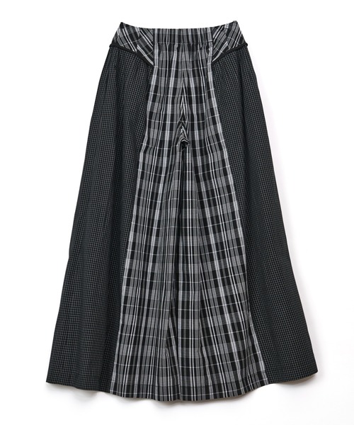 AULA AILA(アウラアイラ)の「【セットアップ着用可】チェックコンビネーションワイドパンツ(その他パンツ・レディース・オフホワイト/ブラック/ライトブルー・0/1)」の17枚目の写真