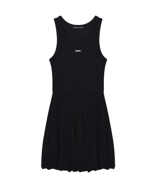 NICK&NICOLE(ニックアンドニコール)の「SHIRRING LABEL SLEEVELESS DRESS_BLACK(ワンピース・レディース・その他・FREE)」の4枚目の写真