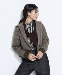 COMME CA Wardrobe | ダンボールスエード調 パーカブルゾン(ブルゾン)