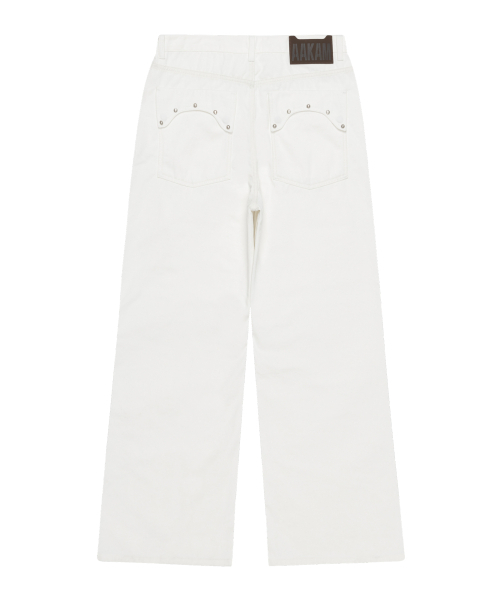 AAKAM(アーカム)の「Multi Studded Cotton Pants (White)(デニムパンツ・レディース・その他・2/3/1)」の6枚目の写真