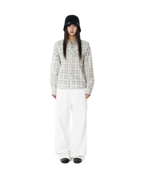 AAKAM(アーカム)の「Multi Studded Cotton Pants (White)(デニムパンツ・レディース・その他・2/3/1)」の7枚目の写真