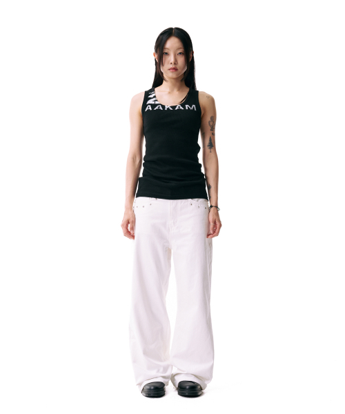 AAKAM(アーカム)の「Multi Studded Cotton Pants (White)(デニムパンツ・レディース・その他・2/3/1)」の10枚目の写真