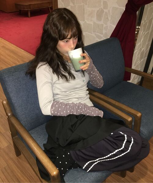 FLAREUP(フレアアップ)の「Button Up Lace Hoodie (FL-148_Gray)(パーカー・レディース・グレー・OS)」の13枚目の写真