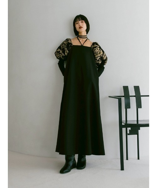 sahara（サハラ）の「Jacquard Bud Sleeve Dress/ジャガードバド