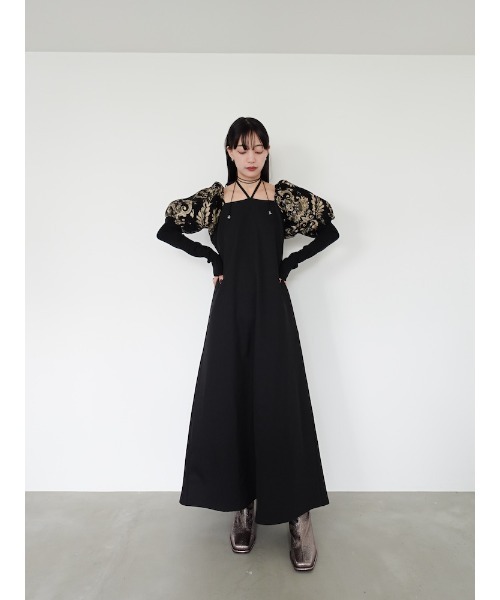 sahara（サハラ）の「Jacquard Bud Sleeve Dress/ジャガードバド