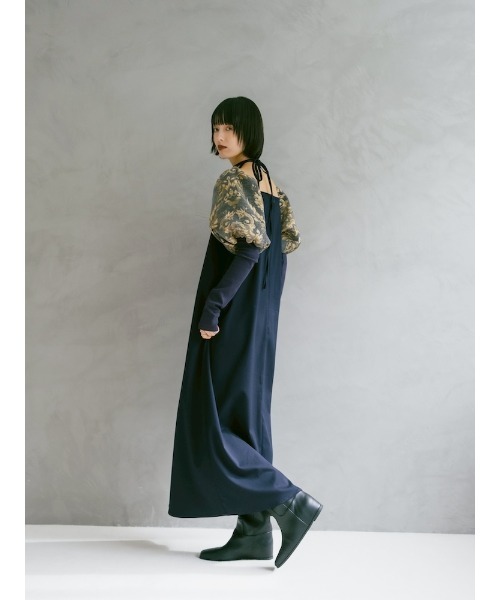 sahara（サハラ）の「Jacquard Bud Sleeve Dress/ジャガードバド