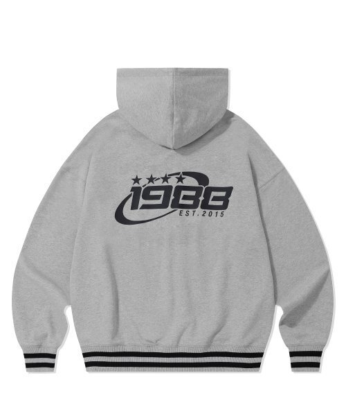 F.ILLUMINATE（フィルミネイト）の「1988サークルロゴフードジップアップ-メランジグレー（パーカー・レディース・その他・SMALL/MEDIUM/LARGE）」の3枚目の写真