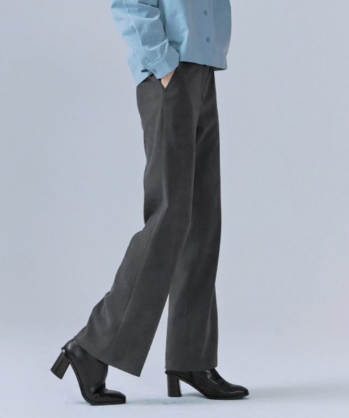 CHASECULT(チェイスカルト)の「レディース ピーチツイル ブーツカットパンツ-CFRG2271C0L(その他パンツ・レディース・チャコールグレー・67/70)」の2枚目の写真