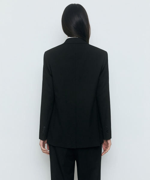 MUSINSA STANDARD WOMAN（ムシンサスタンダードウーマン）の「レディースベーシックブレザー[ブラック]（テーラードジャケット・レディース・その他・SMALL/MEDIUM/LARGE/X-LARGE/X-SMALL）」の5枚目の写真