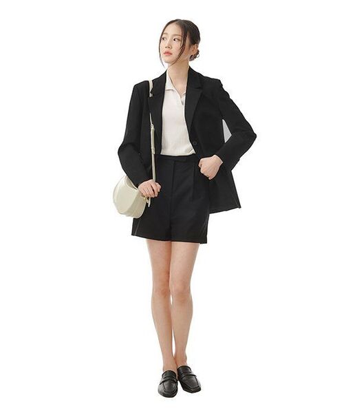 MUSINSA STANDARD WOMAN（ムシンサスタンダードウーマン）の「レディースベーシックブレザー[ブラック]（テーラードジャケット・レディース・その他・SMALL/MEDIUM/LARGE/X-LARGE/X-SMALL）」の18枚目の写真