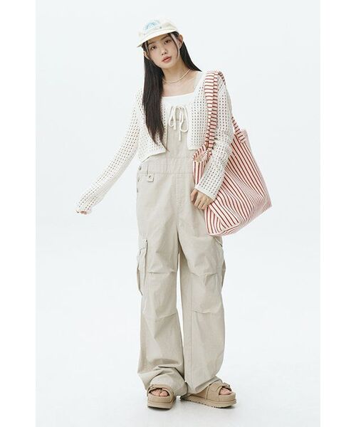 MUSINSA STANDARD WOMAN（ムシンサスタンダードウーマン）の「ウィメンズリネンブレンドクロシェカーディガン[アイボリー]（カーディガン/ボレロ・レディース・その他・SMALL/MEDIUM）」の7枚目の写真