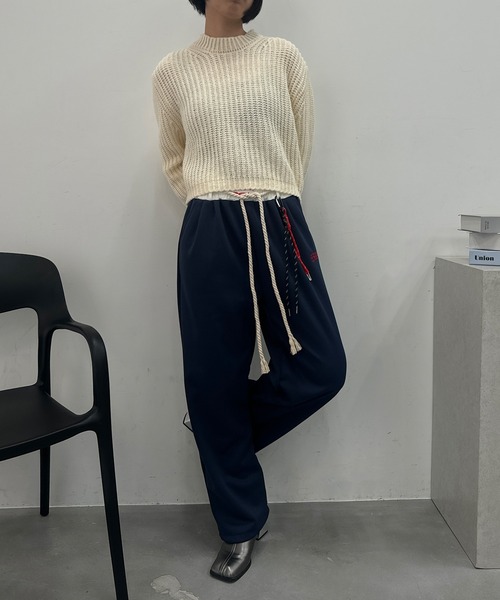 SEN TOKYO(セントーキョー)の「ウエストコード付きイージーパンツ(スウェットパンツ・レディース・ネイビー/グレー/ブラック・SMALL/MEDIUM)」の18枚目の写真