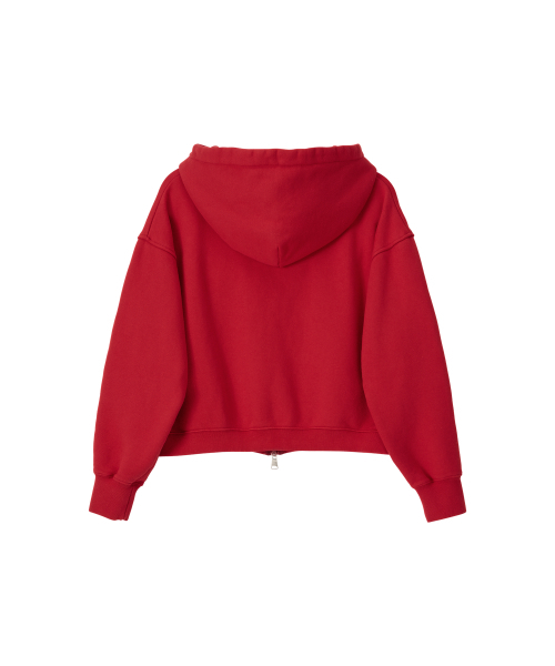 NOHANT(ノアン)の「LONELY/LOVELY CROP HOODIE ZIP-UP RED(パーカー・レディース・レッド・SMALL/MEDIUM)」の10枚目の写真