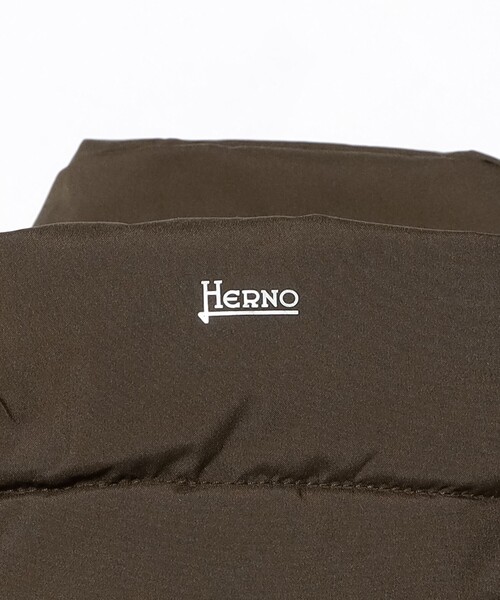 HERNO(ヘルノ)の「【HERNO / 2レイヤー フーデッド ダウンジャケット】(ダウンジャケット/コート・メンズ・ブラック/ブラウン・50/46/48/52)」の14枚目の写真