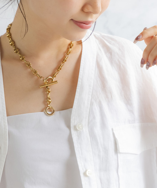 in mood(インムード)の「《NOBLE別注・WEB限定追加5》NOBLE別注 in mood/インムード HI-チェーンネックレス(ネックレス・レディース・ゴールド・FREE)」の3枚目の写真