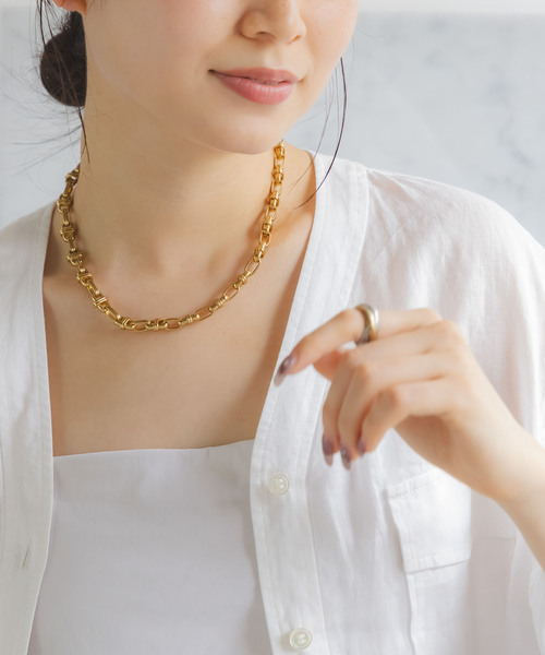 in mood(インムード)の「《NOBLE別注・WEB限定追加5》NOBLE別注 in mood/インムード HI-チェーンネックレス(ネックレス・レディース・ゴールド・FREE)」の4枚目の写真