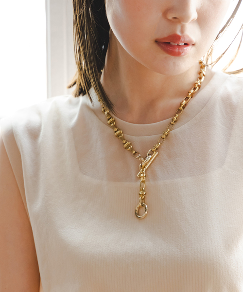 in mood(インムード)の「《NOBLE別注・WEB限定追加5》NOBLE別注 in mood/インムード HI-チェーンネックレス(ネックレス・レディース・ゴールド・FREE)」の6枚目の写真