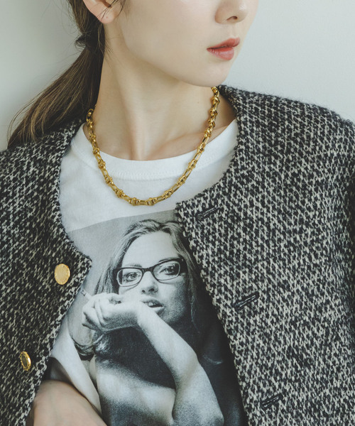 in mood(インムード)の「《NOBLE別注・WEB限定追加5》NOBLE別注 in mood/インムード HI-チェーンネックレス(ネックレス・レディース・ゴールド・FREE)」の7枚目の写真