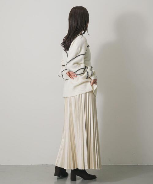 SENSE OF PLACE by URBAN RESEARCH（センスオブプレイスバイアーバンリサーチ）の「FLプリーツスカート（スカート・レディース・ブラウン/ブラック/アイボリー・ONE）」の15枚目の写真