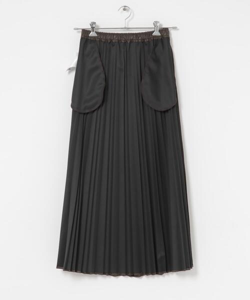 SENSE OF PLACE by URBAN RESEARCH（センスオブプレイスバイアーバンリサーチ）の「FLプリーツスカート（スカート・レディース・ブラウン/ブラック/アイボリー・ONE）」の6枚目の写真