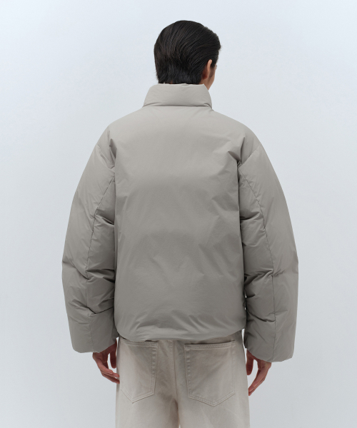 セール】ミニマルダウンショートパディングジャケット[グレイッシュ
