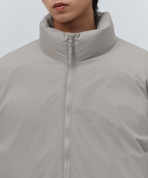 セール】ミニマルダウンショートパディングジャケット[グレイッシュ