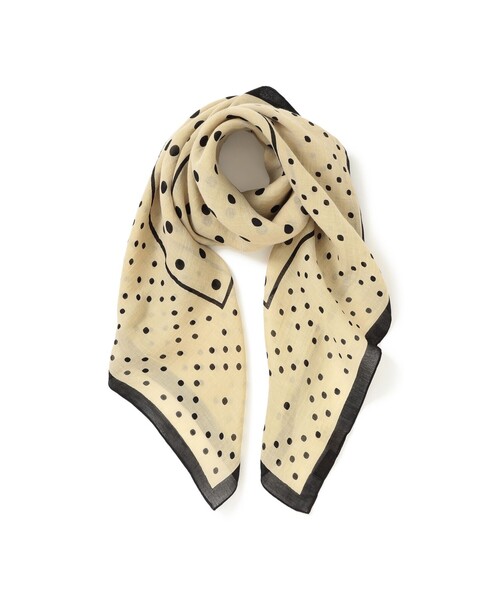 manipuri（マニプリ）の「ｍanipuri / ジオメトリック ドット ストール（ストール/ショール・レディース・ベージュ・ONE SIZE）」の4枚目の写真