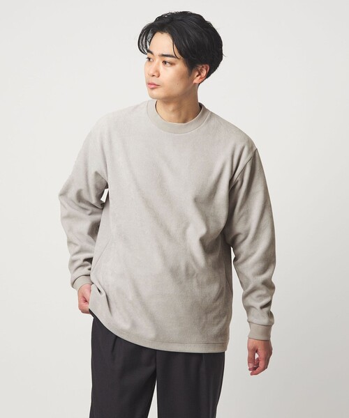 green label relaxing（グリーンレーベルリラクシング）の「モール カノコ クルーネック カットソー（Tシャツ/カットソー・メンズ・ライトグレー/ダークグレー/ターコイズブルー系/ダークオレンジ・M/S/XL/L）」の2枚目の写真