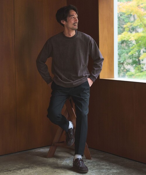 green label relaxing（グリーンレーベルリラクシング）の「モール カノコ クルーネック カットソー（Tシャツ/カットソー・メンズ・ライトグレー/ダークグレー/ターコイズブルー系/ダークオレンジ・M/S/XL/L）」の11枚目の写真