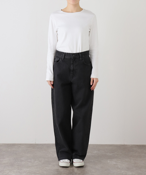 Carhartt WIP(カーハートダブリューアイピー)の「CARHARTT WIP / カーハート ダブリューアイピー WBRANDON PANT(デニムパンツ・レディース・ブラック・24)」の2枚目の写真