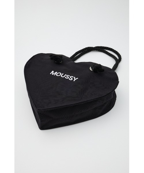MOUSSY（マウジー）の「【EC限定】SOUVENIR HEART SHOPPER バッグ（トートバッグ・レディース・ホワイト/ブラック・FREE）」の5枚目の写真