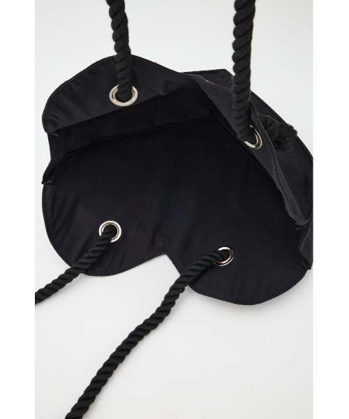 MOUSSY（マウジー）の「【EC限定】SOUVENIR HEART SHOPPER バッグ（トートバッグ・レディース・ホワイト/ブラック・FREE）」の8枚目の写真