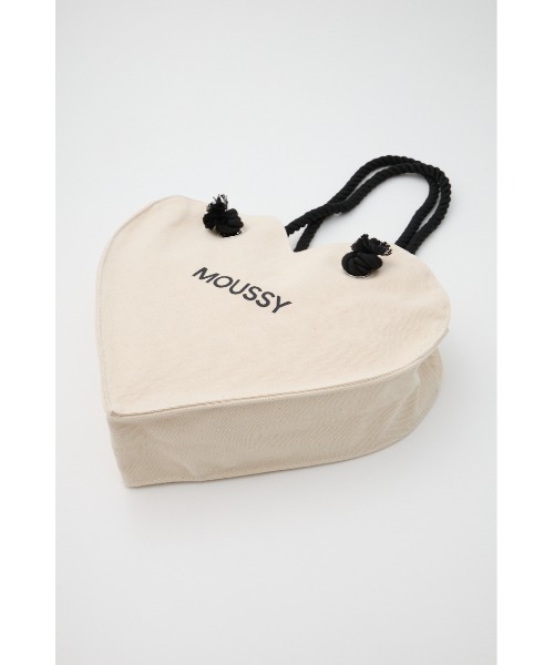 MOUSSY（マウジー）の「【EC限定】SOUVENIR HEART SHOPPER バッグ（トートバッグ・レディース・ホワイト/ブラック・FREE）」の12枚目の写真