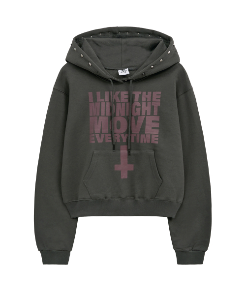 Midnight Move(ミッドナイトムーブ)の「like hood (dark grey)(パーカー・レディース・その他・FREE)」の2枚目の写真