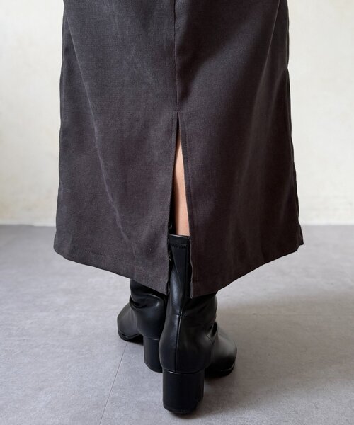 Chez toi(シェトワ)の「キャミペプラム×ナロースカート(つなぎ/オールインワン・レディース・ベージュ/チャコールグレー/ブラウン・FREE)」の13枚目の写真