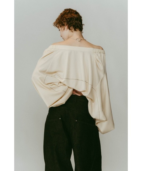 Knuth Marf(クヌースマーフ)の「4way design blouse(シャツ/ブラウス・レディース・ブラック/アイボリー・FREE)」の8枚目の写真