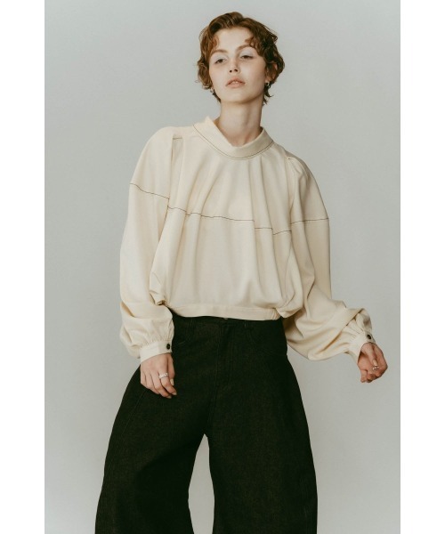 Knuth Marf(クヌースマーフ)の「4way design blouse(シャツ/ブラウス・レディース・ブラック/アイボリー・FREE)」の16枚目の写真