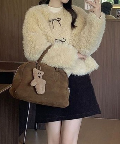 CADBURY（キャドバリー）の「ﾌﾟｰﾄﾞﾙﾓｺﾓｺｼｮｰﾄｼﾞｬｹｯﾄ（その他アウター・レディース・アイボリー・SMALL/MEDIUM）」の3枚目の写真