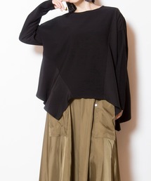 アシンメトリー切替フレアープルオーバー