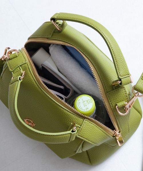 31 Sons de mode（トランテアン　ソン　ドゥ　モード）の「ゴールドロゴモチーフハンドバッグ（ハンドバッグ・レディース・ブラウン/グリーン/ブラック・ﾌﾘ-）」の13枚目の写真